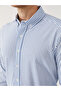 Nevavm Slim Fit Long Sleeve Striped Men's Shirt with Difference - 6