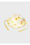 Baby Girl Double-Sided Combed Cotton Hat Yellow - 3