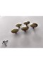 20 Pieces of Luxury Antique-Style Yellow Metal Knobs for Drawer, Cabinet, Kitchen, Wardrobe Handle - 6
