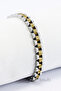 Gold and Silver Double Color Stainless Steel Men's Bracelet, Valentine's Day Gift Men's Accessory