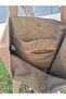 Sunset/Palm Embroidered Detailed Cloth Tote Shoulder Bag - 2