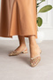 Sequin Beaded Glitter Women's Stylish Elastic Ballerinas - 2