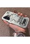 iPhone 16 Compatible Silicone Edge Hard Back Anti-Fall Phone Case with Airplane Pattern