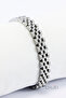 Silver Color Five-Row Mesh Stainless Steel Men's Bracelet, Valentine's Day Gift Men's Accessory