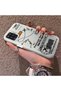 Samsung Galaxy A12 Compatible Silicone Edge Hard Back Anti-Fall Phone Case with Airplane Pattern