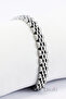 Silver Color Four Row Weave Stainless Steel Men's Bracelet, Valentine's Day Gift Men's Accessory