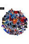 Superman Batman Graffiti Walk Stickers for Kids Waterproof Vinyl 45Pcs - 5