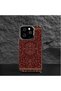 iPhone 12 Mini Compatible Silicone Edge Hard Back Anti-Fall Phone Case Kilim Rug Patterned - 5