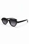 Berlin Unisex Retro Black Framed Smoked Glass Sunglasses |   Uv400 Protected - 2