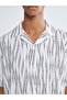Regular Fit Resort Collar Short Sleeve Patterned Men's Shirt - 3