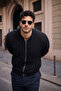 Men's Relax Fit Black Suede Nubuck Jacket - 2