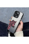 iPhone 15 Compatible Silicone Edge Hard Back Anti-Fall Phone Case Pars Patterned - 4