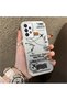 Samsung Galaxy A73 Compatible Silicone Edge Hard Back Anti-Fall Phone Case with Airplane Pattern - 2