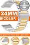 24mm Filler Steel Metal Watch Band Strap Compatible with Watches Sg424Mm