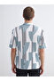Regular Fit Short Sleeve Patterned Men's Shirt - 4