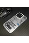 iPhone 16 Pro Max Compatible Silicone Edge Hard Back Anti-Fall Phone Case with Airplane Pattern - 7