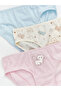 Ecru Printed Girls' Panties 3-Pack (S6) - 2