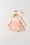 Baby Girl Mevlütlük Body Dress with Bandana and Lace Newborn Hospital Release Wedding Dress Evening Dress 6010 - 2