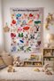 I'M Learning the Alphabet Educational Children's Wall Covering – Decorative Wall Tapestry for Children's Room