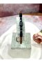 Premium Leather Men's Bracelet |   Black Onyx Stone Cube Figure - 2