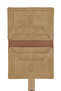 Special Design Suede Faux Leather Card Holder Wallet - Sand Beige - 2