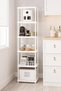 6-Tier White 40X33 Plastic Bathroom Shelving System, Kitchen Shelf, Pantry, Bookshelf Multi-Purpose Organizer - 3