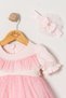 Baby Girl Religious Ceremony Dress Summer Lace with Bandana Newborn Hospital Take-Home Set Formal Gown 4015 - 4