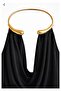 Accessory Detailed Bodysuit Blouse with Stone Detail on the Tip, Black - 3