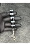 Zaza Sallamalık Balık Black and White High-End Fan Prayer Beads - 3