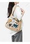 Cat Written Patterned Functional Design Shoulder Bag for Daily Travel Use