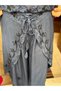 Navy Blue Color Embroidered Pants and Blouse Set - 7