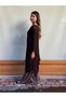Brown Sofia Asymmetric Mercerized Tunic - 2