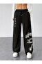 Unisex Japanese Dragon White Baggy Cut Wide Leg Sweatpants