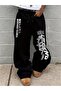 Unisex Tokyo Dragon Printed Baggy Cut Wide Leg Sweatpants