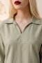 My Fashion Polo Collar Half Sleeve Mini Dress - 4