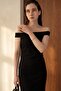 My Fashion Off-The-Shoulder, Bodycon, Slit Maxi Dress - 3