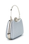 Ring Clip Detailed Glittering Morton Evening Dress Bag Silver - 4