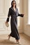 طقم من قطعتين من MY FASHION بأكمام طويلة وأزرار وتنورة ماكسي