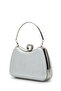 Amanda Evening Dress Handbag with Ring Detail and Stones, White - 6