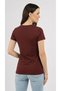 Women's Short Sleeve V-Neck Body Brown - 6