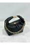 Women's Hand and Shoulder Bag with Poppy Chain Detail