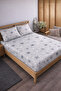 Patterned Cotton Elastic Sheet Set Fully Wrapping Non-Slip Flexible 100X200 Single Size
