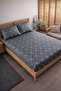 Patterned Cotton Elastic Sheet Set Fully Wrapping Non-Slip Flexible 100X200 Single Size