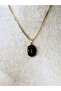 Natural Stone Onyx Natural Stone Authentic Women's Necklace with 45 cm Chain Euk36O - 3
