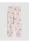 Giyçık Store Blue Crew Neck Printed Girls' Pajama Set - 4