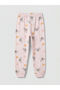 Giyçık Store Blue Crew Neck Printed Girls' Pajama Set - 5