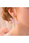 Pearl Grape Earrings with Ribbon Romantic Handmade Women's Earrings – Gift for Lover Coquette Earrings - 2