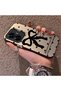 Realme C55 Compatible Silicone Edge Hard Back Anti-Fall Phone Case with Bow Pattern