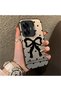 Realme C55 Compatible Silicone Edge Hard Back Anti-Fall Phone Case with Bow Pattern - 2