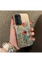 Samsung Galaxy A54 Compatible Silicone Edge Hard Back Anti-Fall Phone Case Flowers Pattern - 2